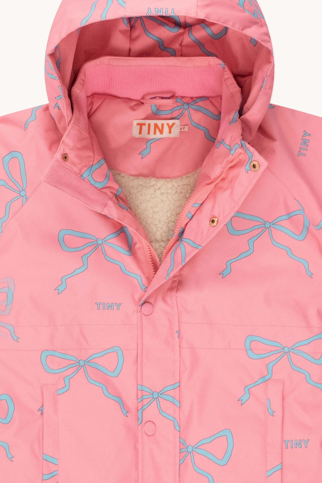 Bow Snow Jacket, Pink