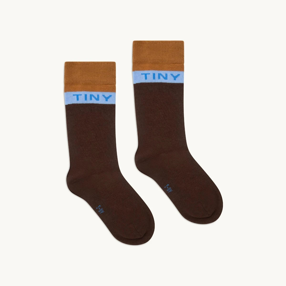 Color Block Medium Socks, Chocolate