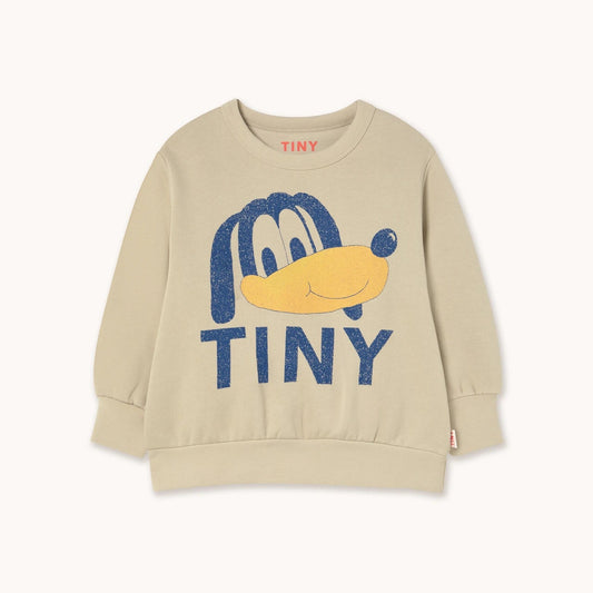Tiny Dog Graphic Sweatshirt, Dark Vanilla