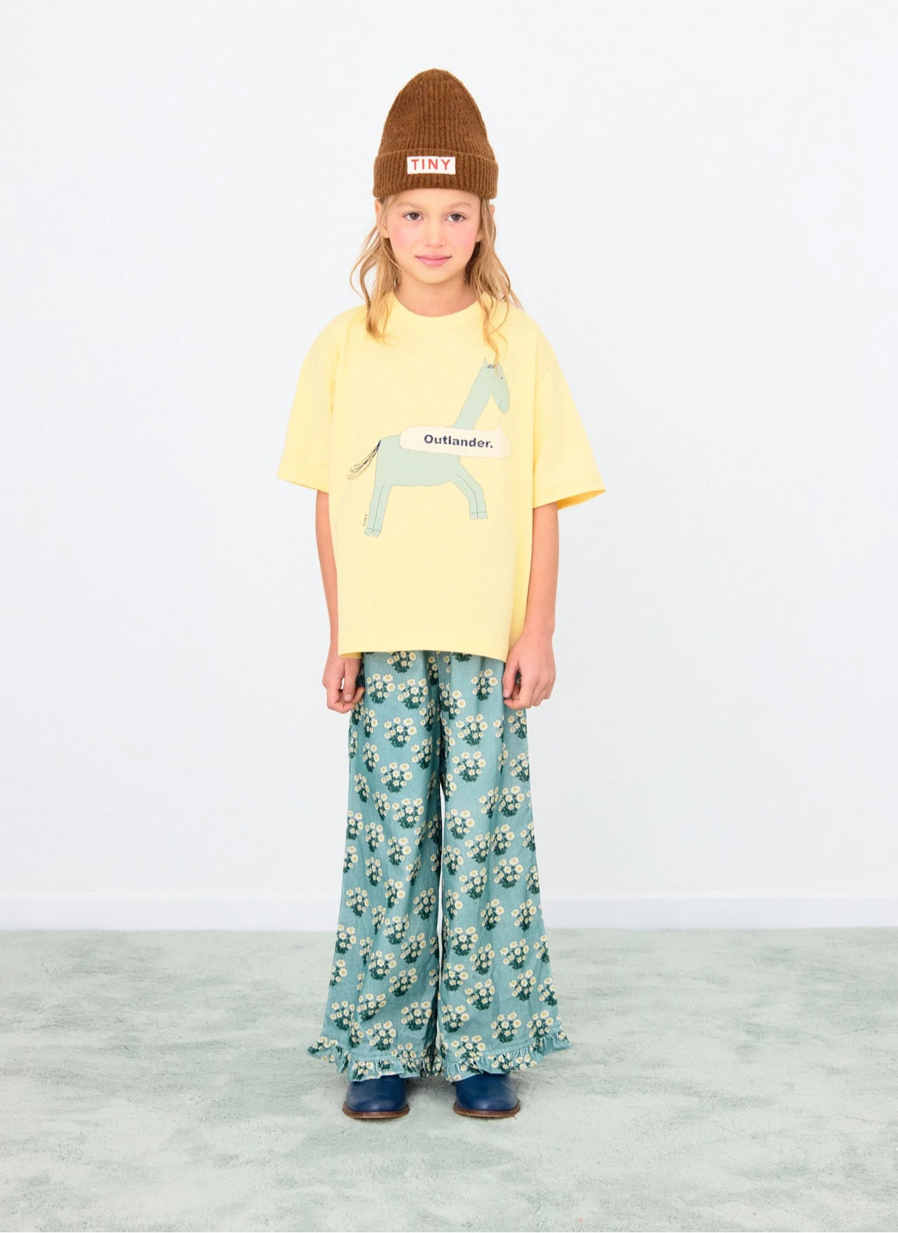 Horse Graphic Tee, Mellow Yellow