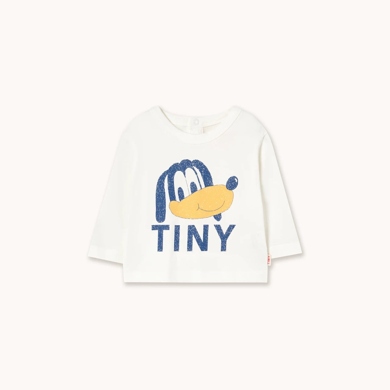Tiny Dog Graphic Baby Tee, Off White