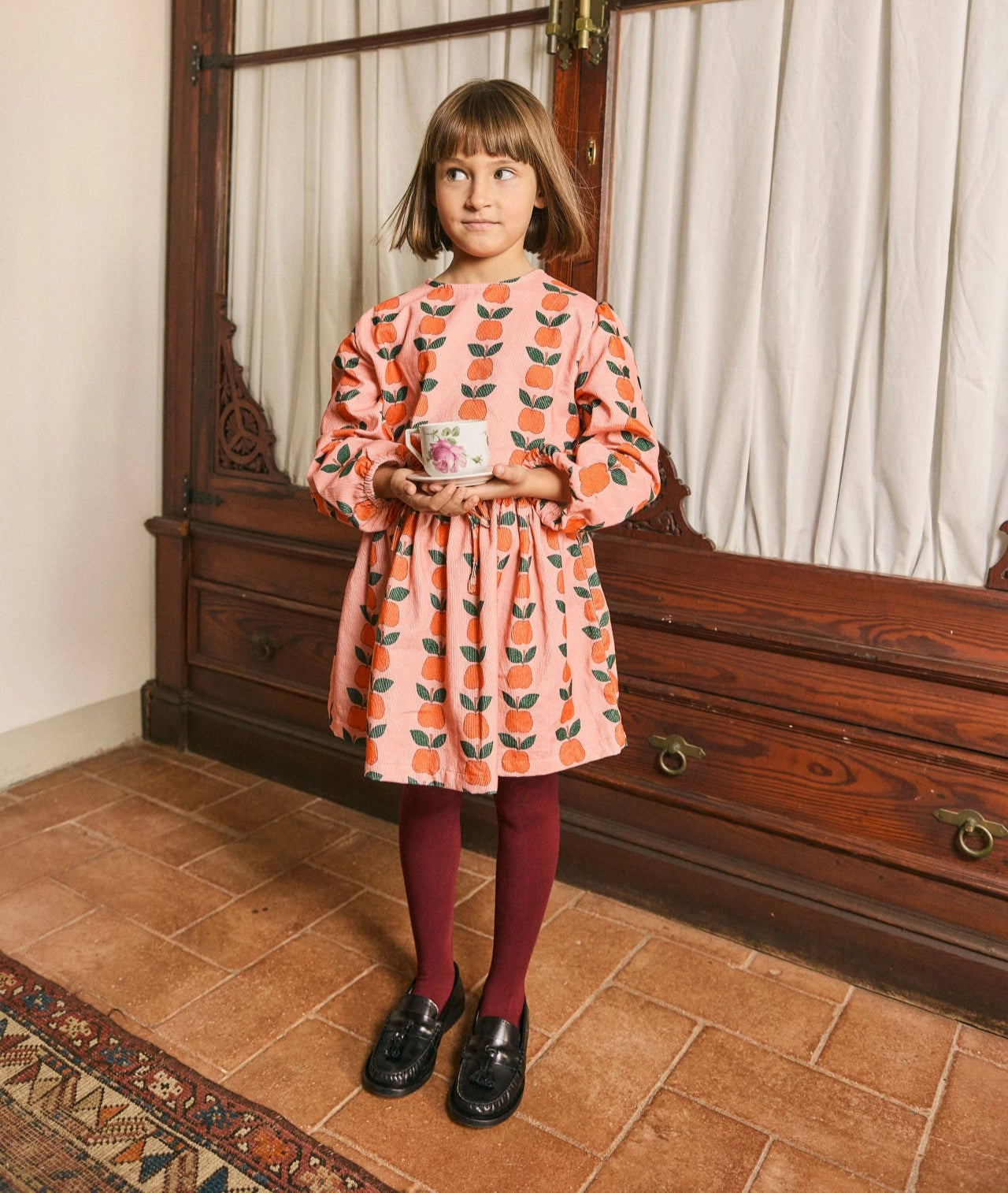 Apples Blouse, Pink
