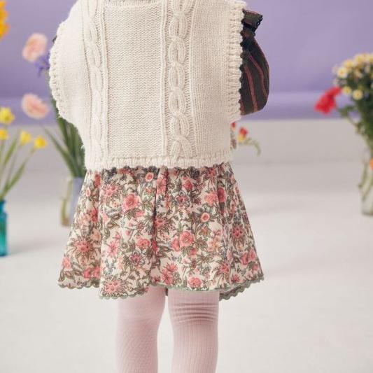 Cephee Skirt, Ivory Ench Fields