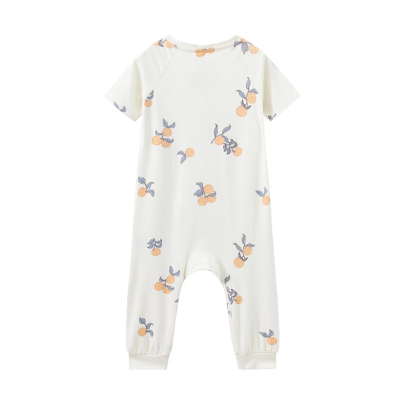 Organic Bamboo Zip-Up Sleeper, Clementine