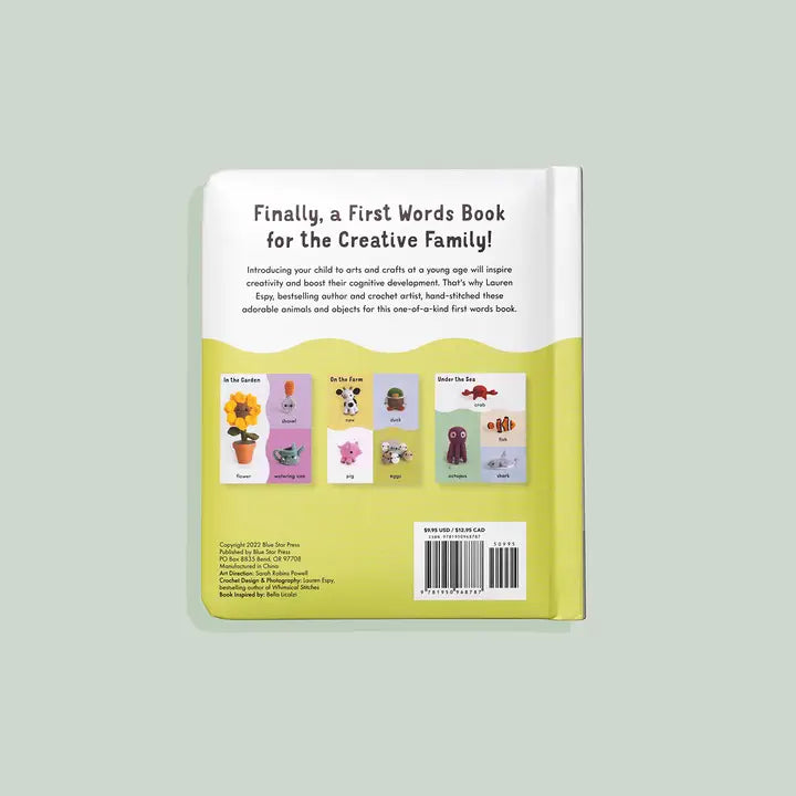 First Words with Cute Crochet Friends, Words Book