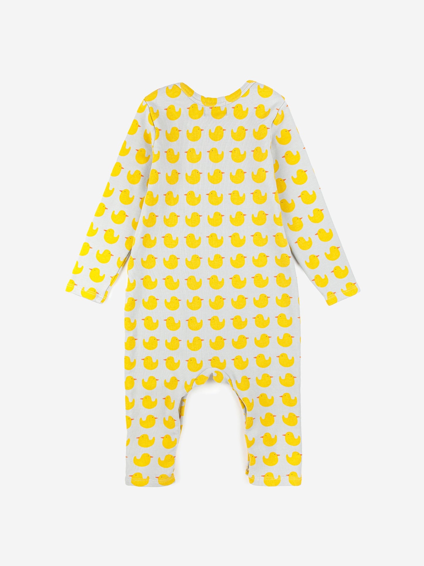 Baby Rubber Duck All Over Overall, Light Grey