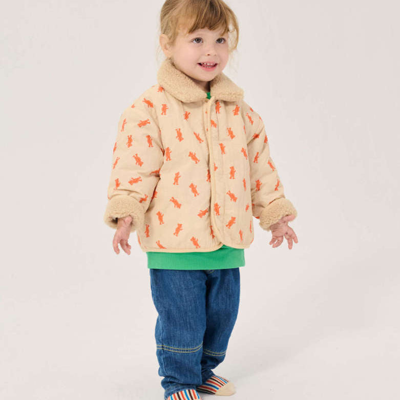 Softpaw Monster Sheepskin Reversible Jacket, Light Pink