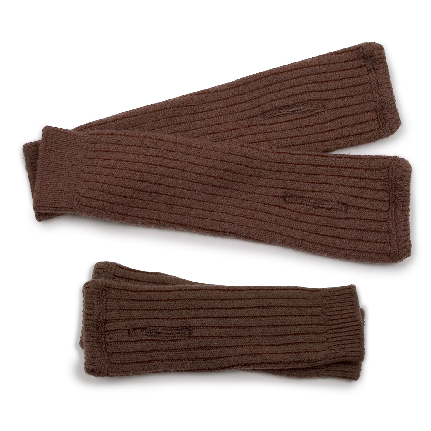 Collegien Madeleine Merino Wool Mittens, Chocolat au Lait
