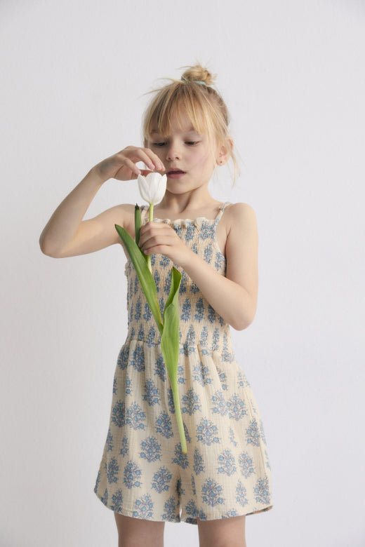 Kyra Jumpsuit, Lavander Print
