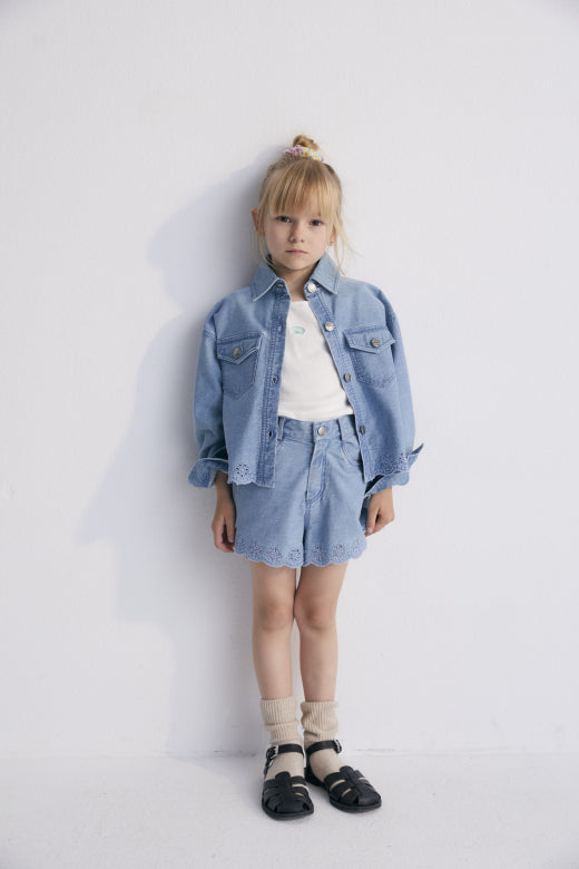 Niobe Jacket, Mid Blue Denim