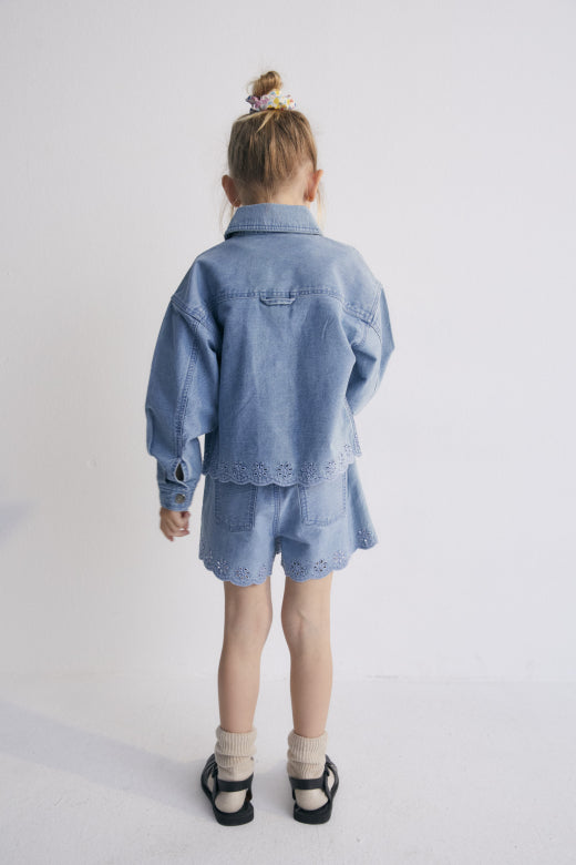Niobe Jacket, Mid Blue Denim