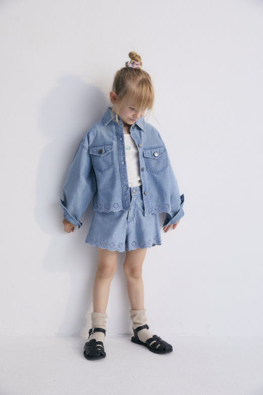 Niobe Jacket, Mid Blue Denim