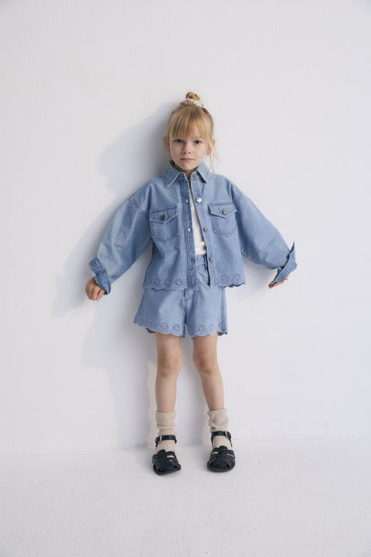 Niobe Jacket, Mid Blue Denim