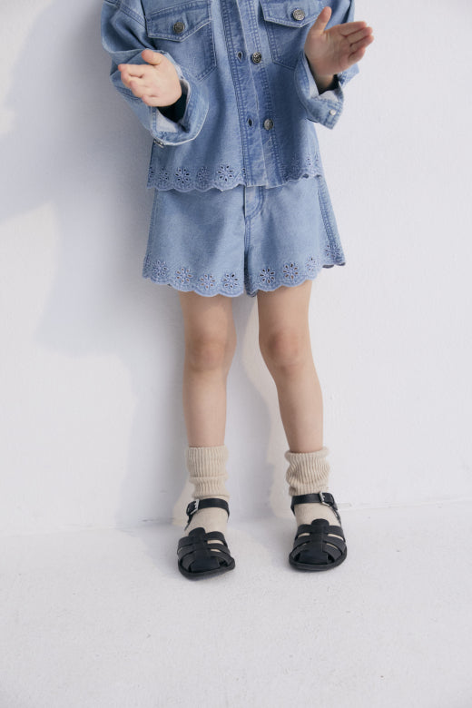 Niobe Short, Mid Blue Denim
