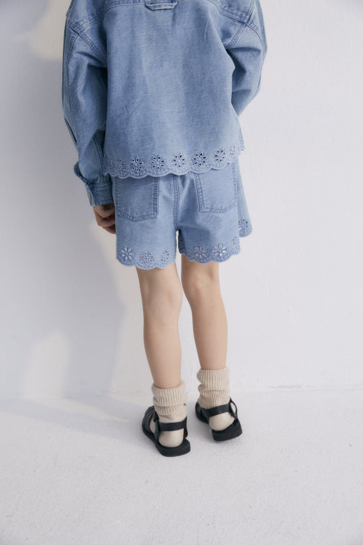 Niobe Short, Mid Blue Denim