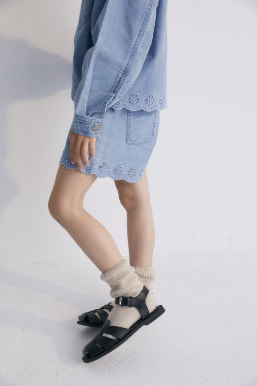 Niobe Short, Mid Blue Denim