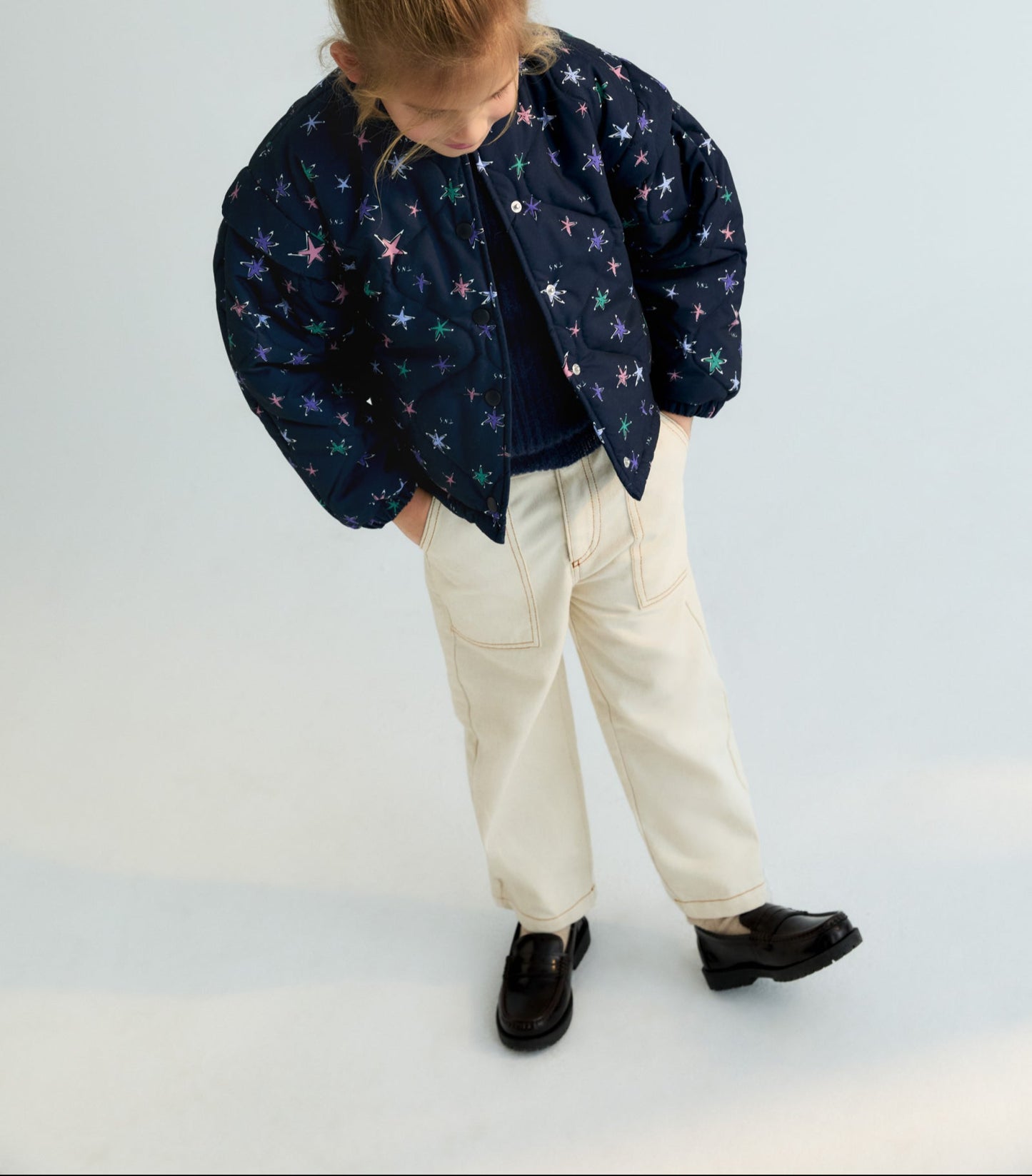 TNS Denim Baggy Pant, Ecru