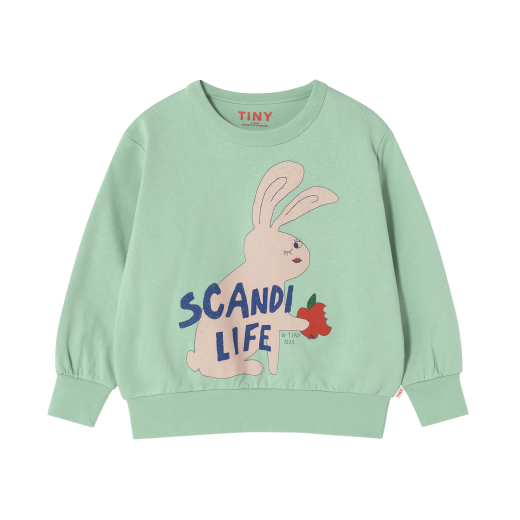 Scandi Life Graphic Sweatshirt, Washed Emerald