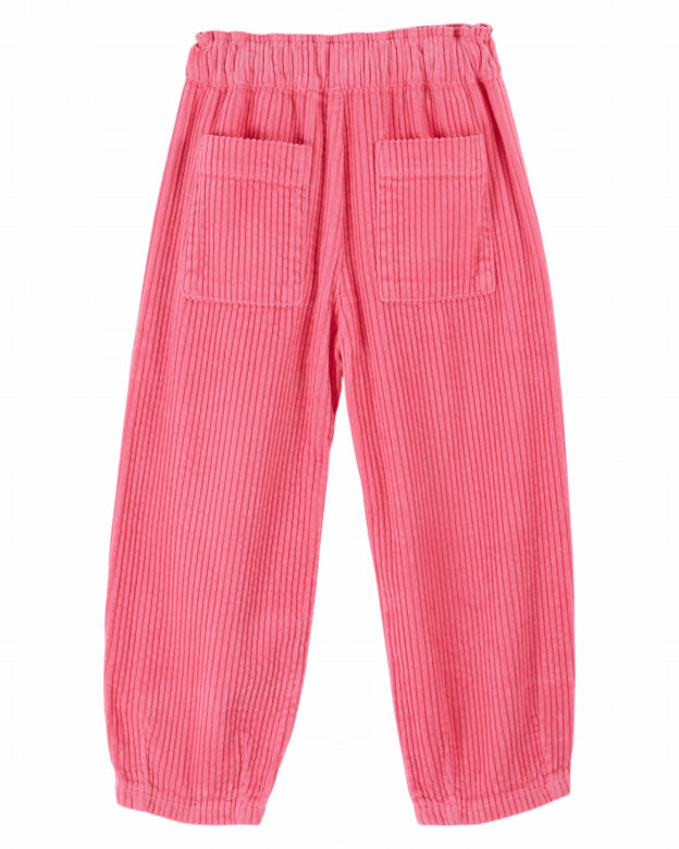 Corduroy Sarouel Pants, Candy Pink