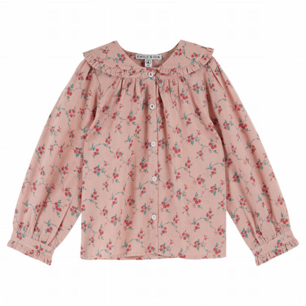 Red Floral Blouse, Aster