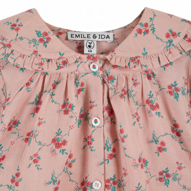 Red Floral Blouse, Aster
