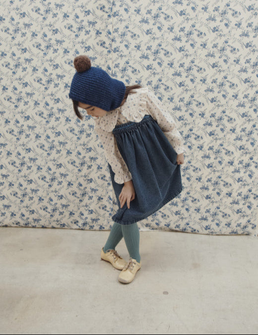 PomPom Hood, Blue