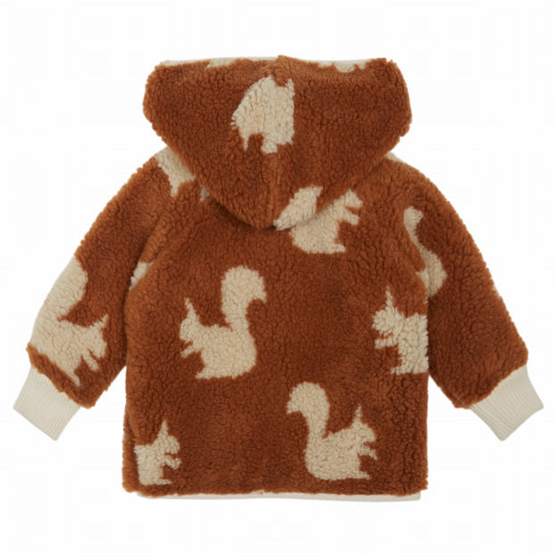 Baby Squirrel Fur Coat, Brown