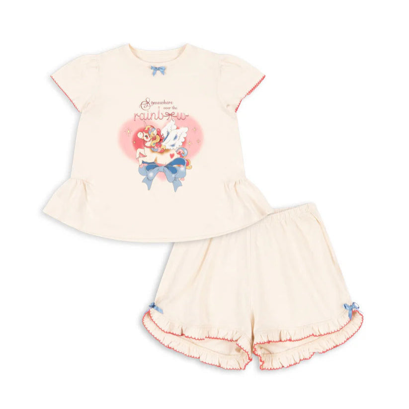 Famo Frill Set, Ecru