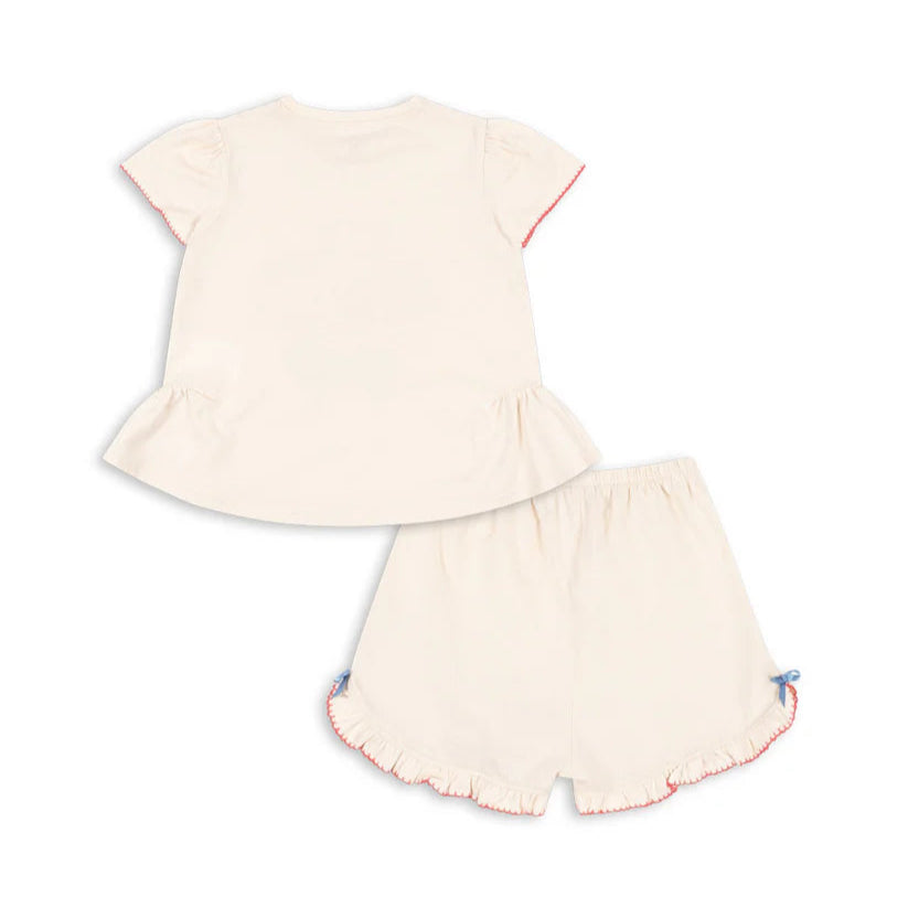Famo Frill Set, Ecru