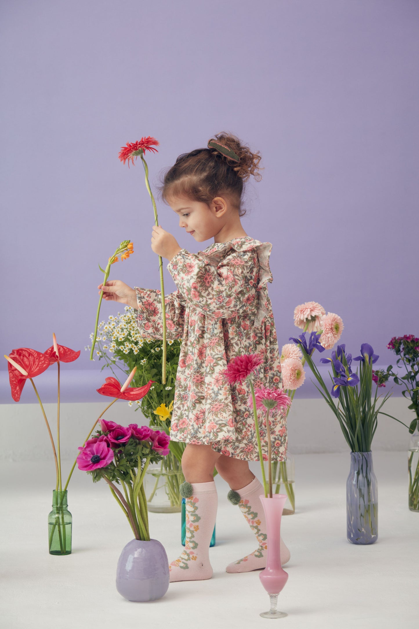 Marlotta Dress, Ivory Ench Fields