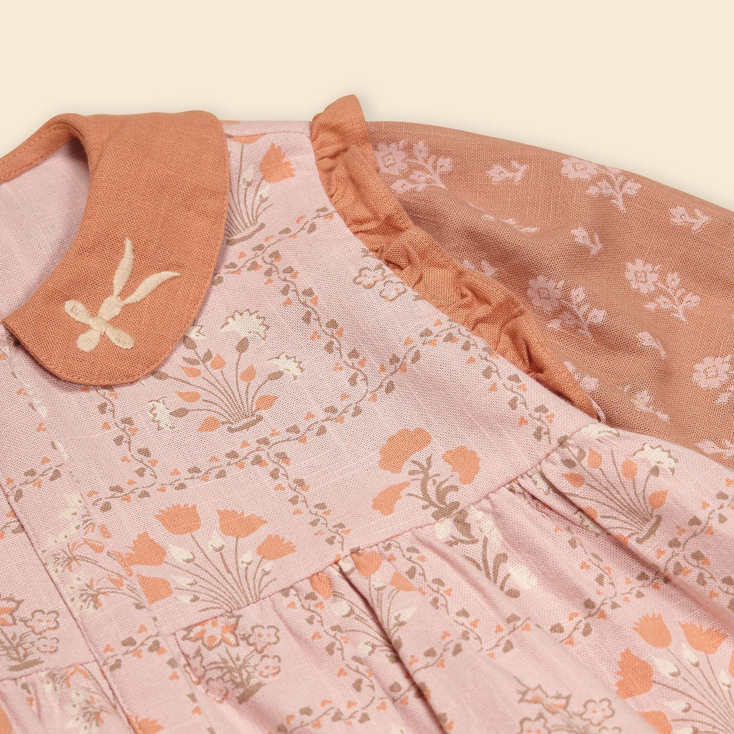 Mara Shirtdress, Cabin Quilt Floral Petal & Folk Floral Hazel