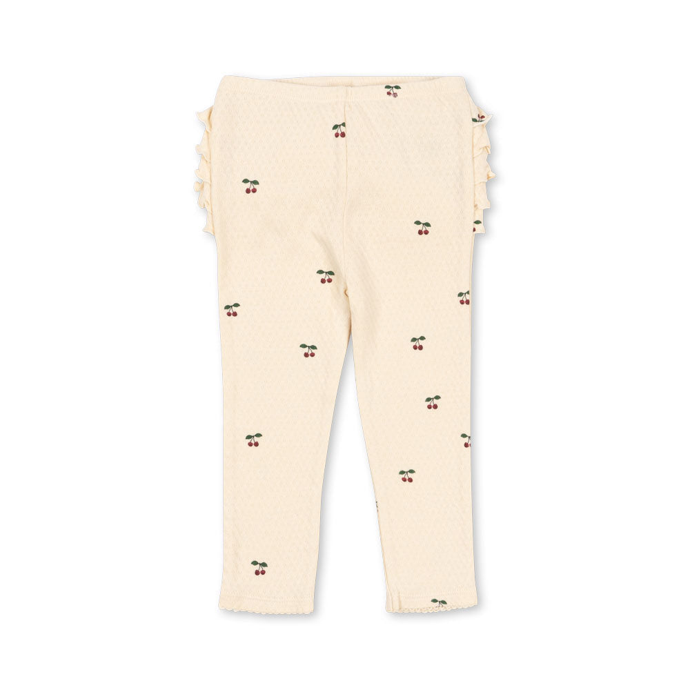 Sui Frill Pants GOTS, Cherry