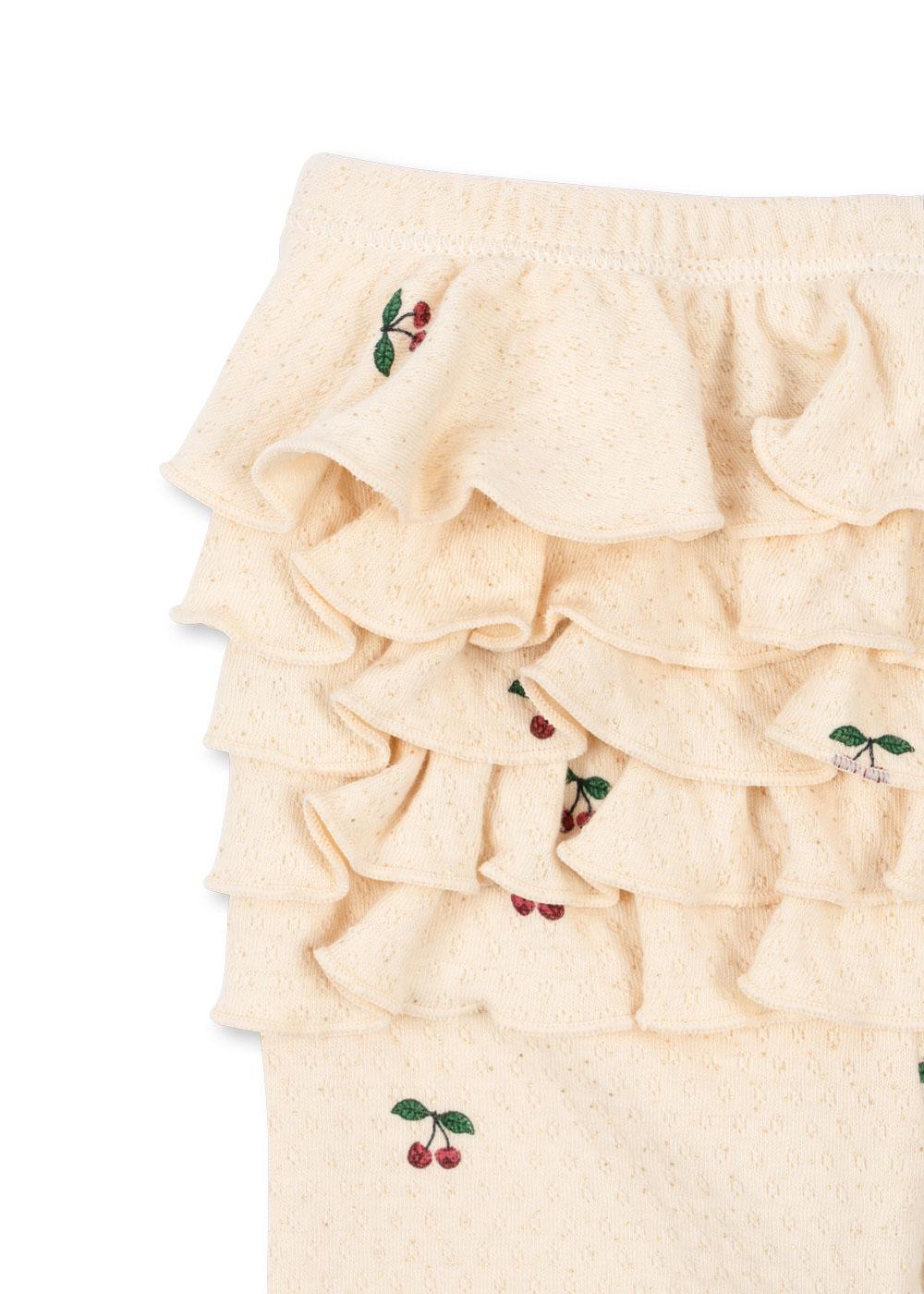 Sui Frill Pants GOTS, Cherry
