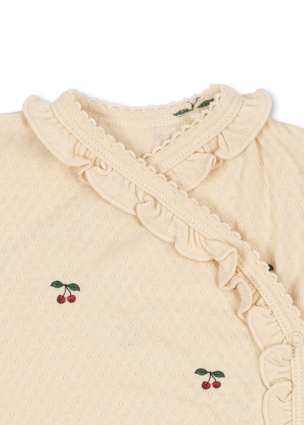 Sui Newborn Frill Body GOTS, Cherry