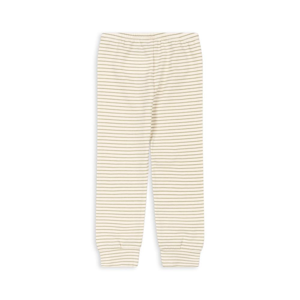 Basic Pants GOTS, Tea Stripe