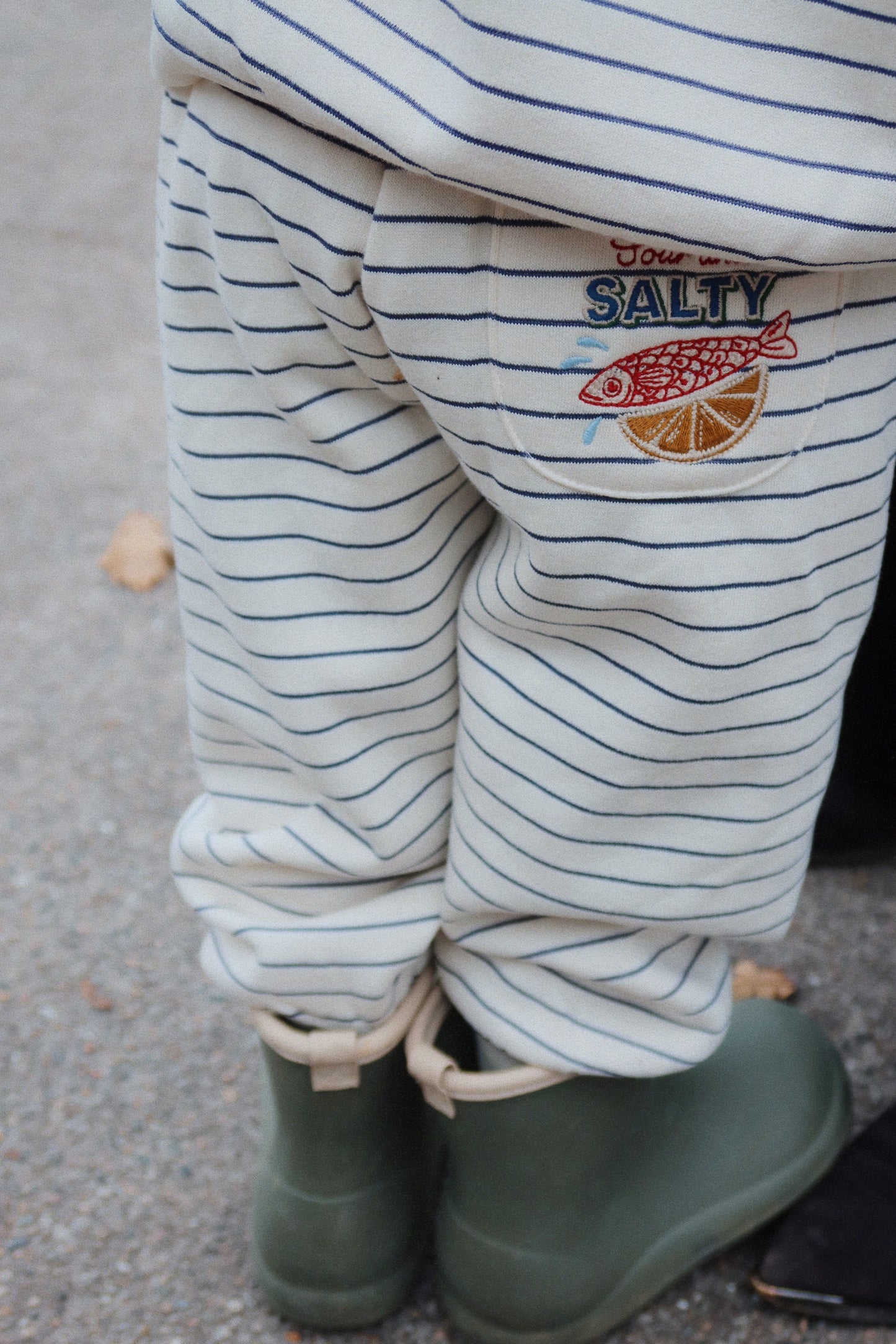Amio Sweat Pants OCS, Captains Blue/Antique White