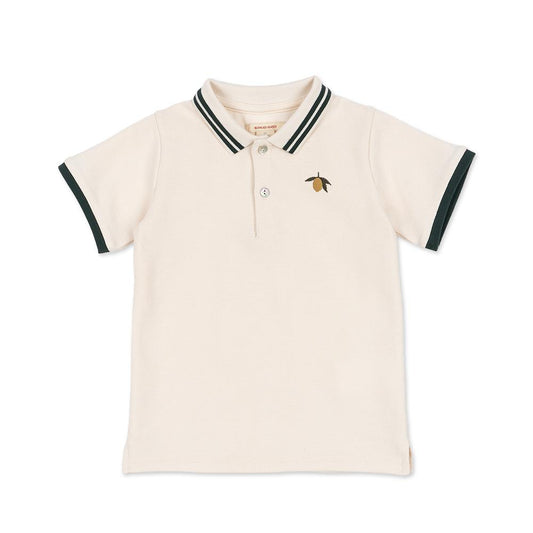 Florian Polo Shirt GOTS, Antique White