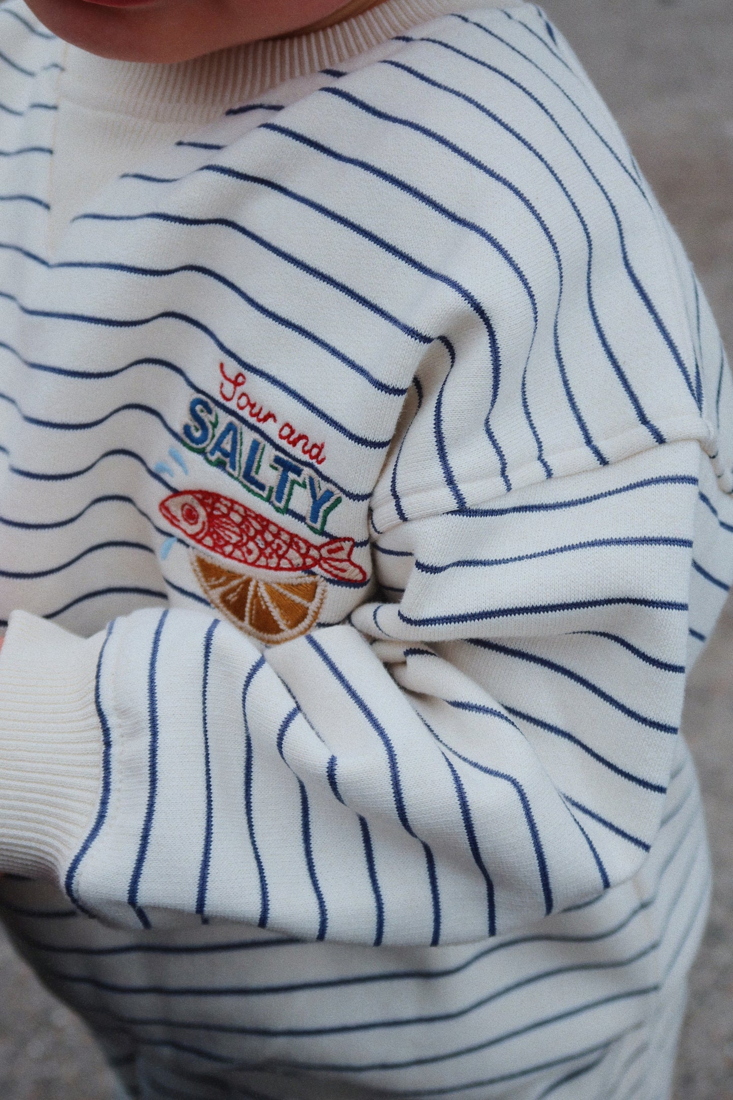 Amio Sweat Shirt OCS, Captains Blue/Antique White