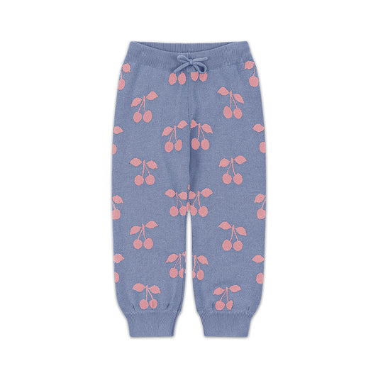 Lapis Knit Pants GOTS, Purple Impression