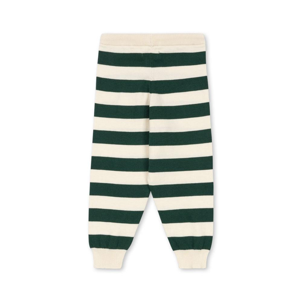 Manis Knit Pants GOTS, Pine Grove Stripe