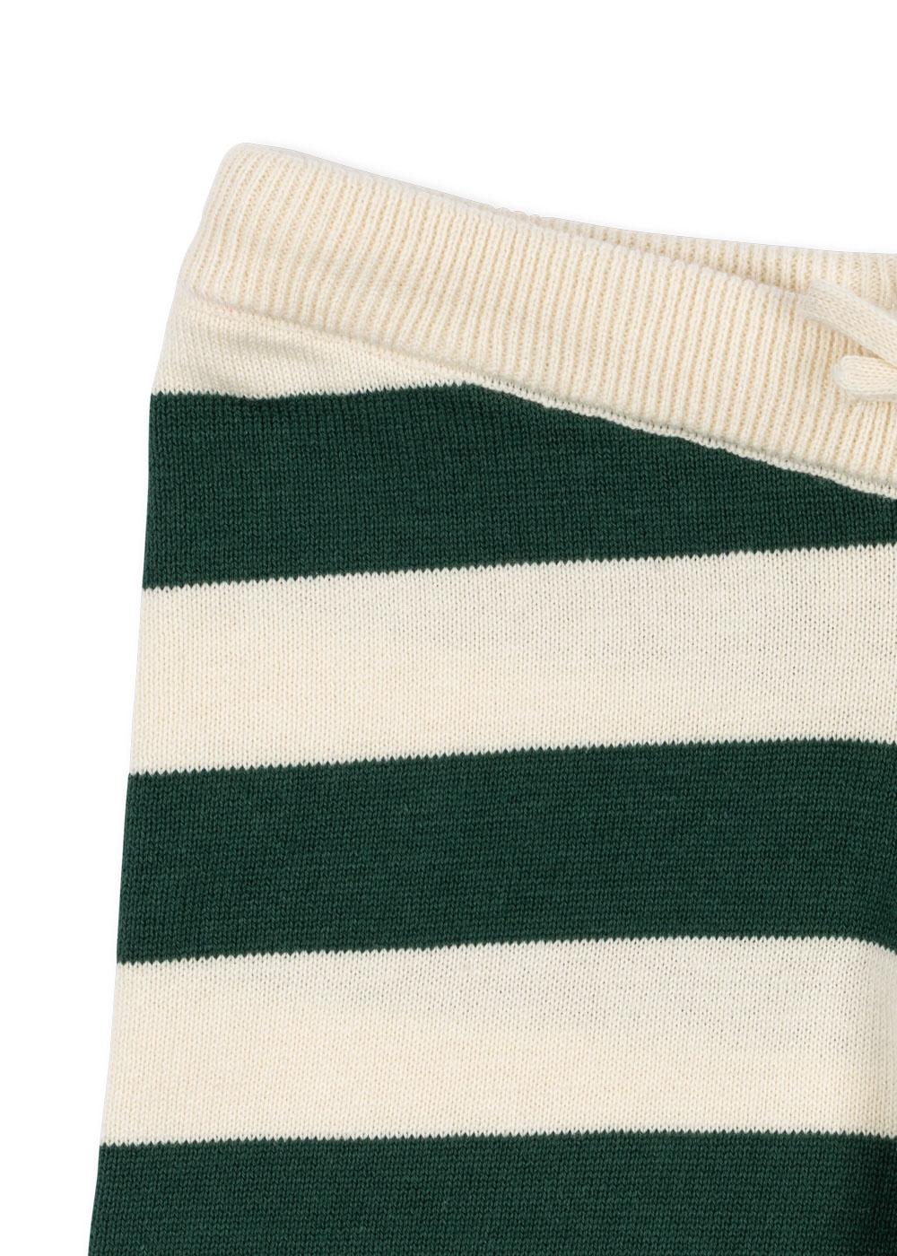 Manis Knit Pants GOTS, Pine Grove Stripe