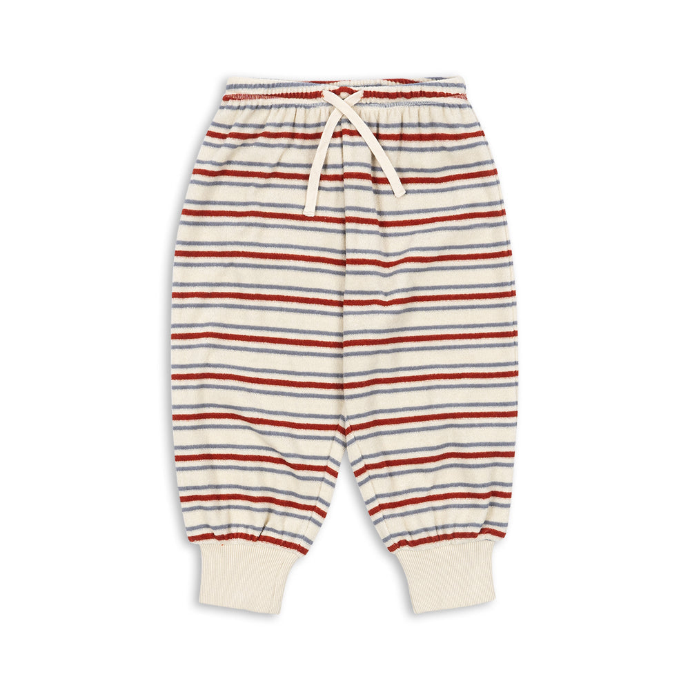 Itty Rib Sweat Pants GOTS, Stripe Winds