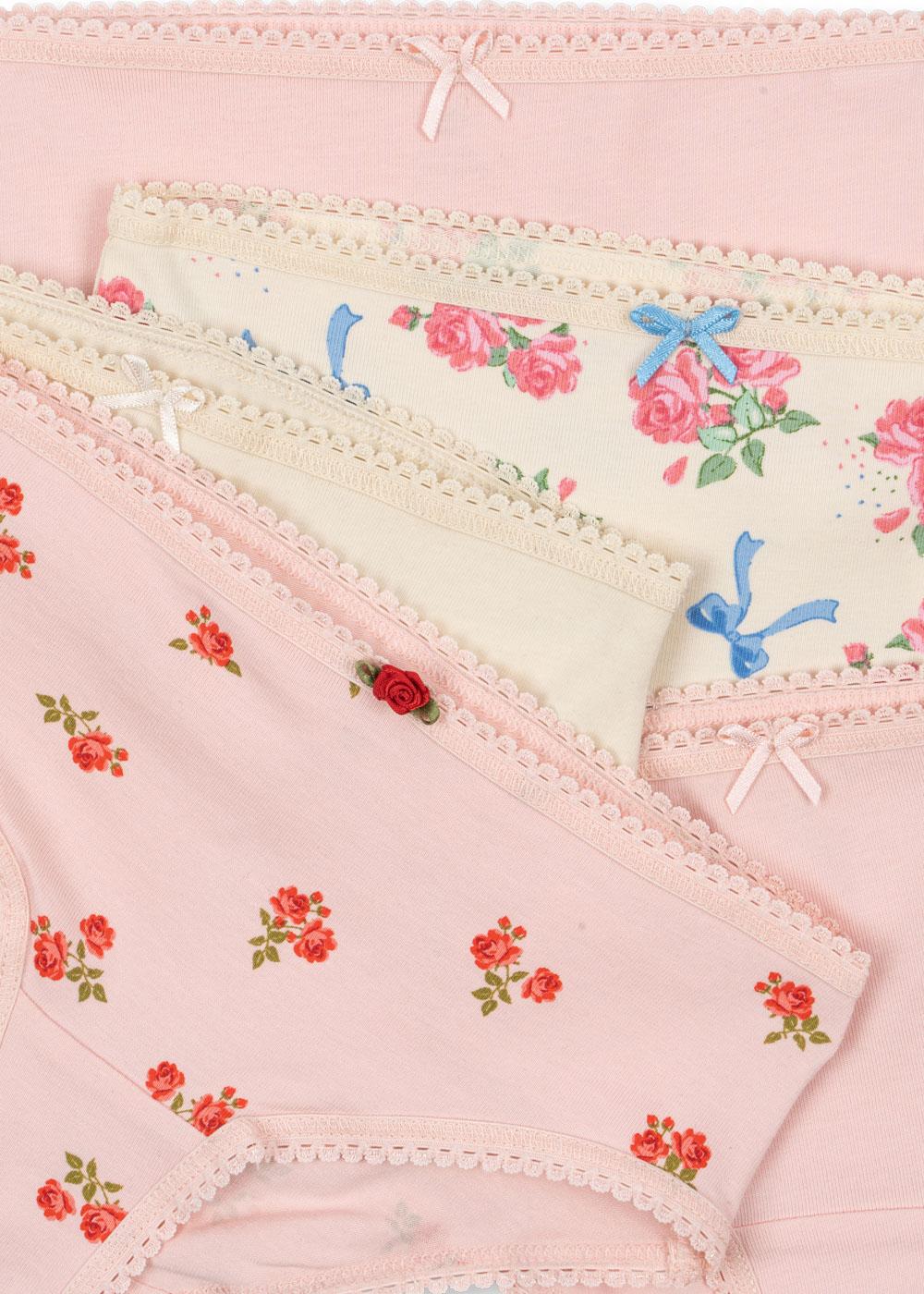 Basic 5 Pack Girl Underpants GOTS, Girl Mix Pack