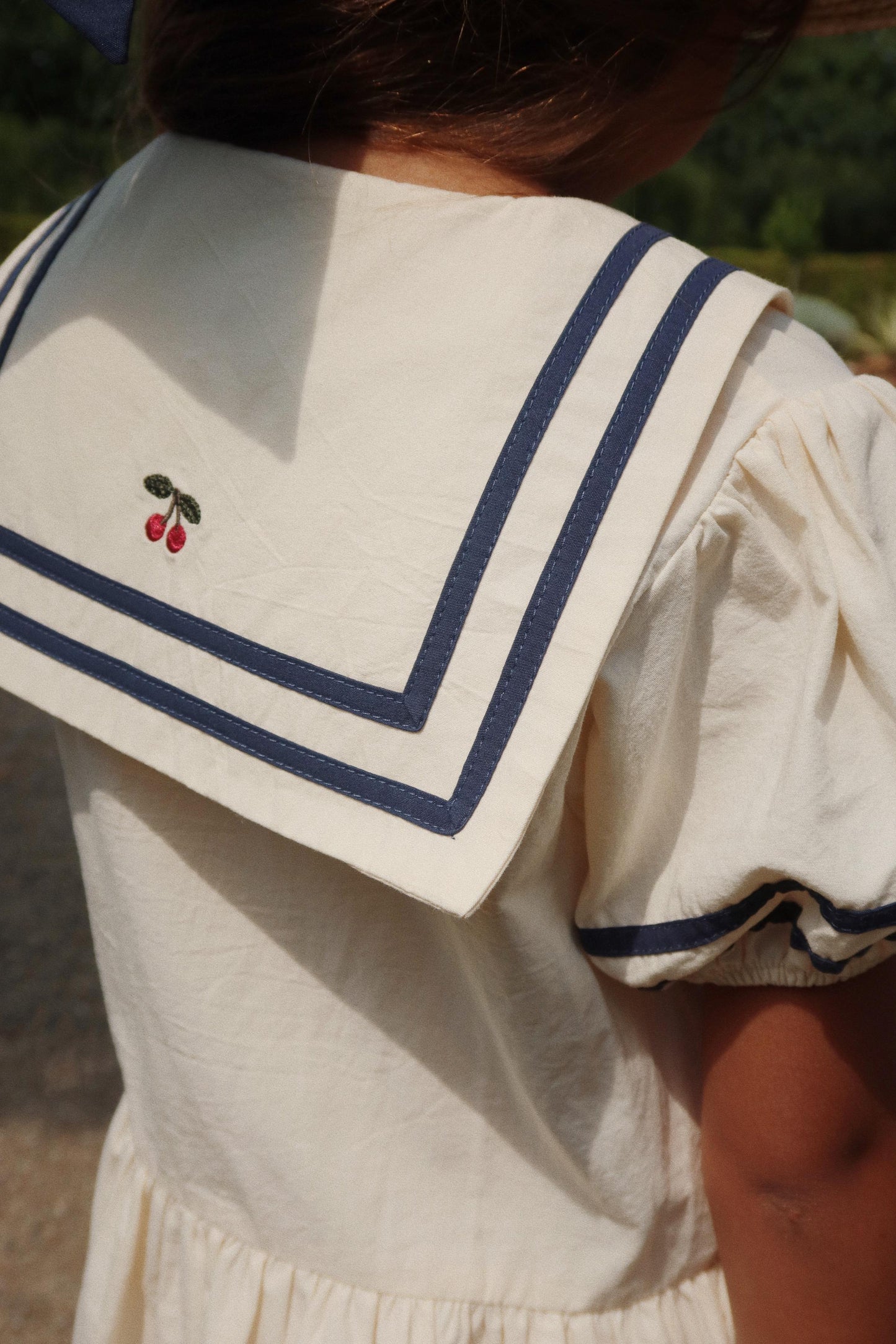 Allie Sailor Dress GOTS, Optic White