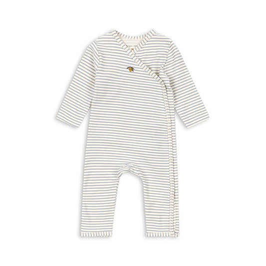 Basic Newborn Onesie GOTS, Stripe Bluie