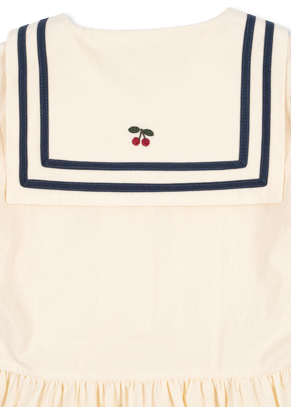Allie Sailor Dress GOTS, Optic White