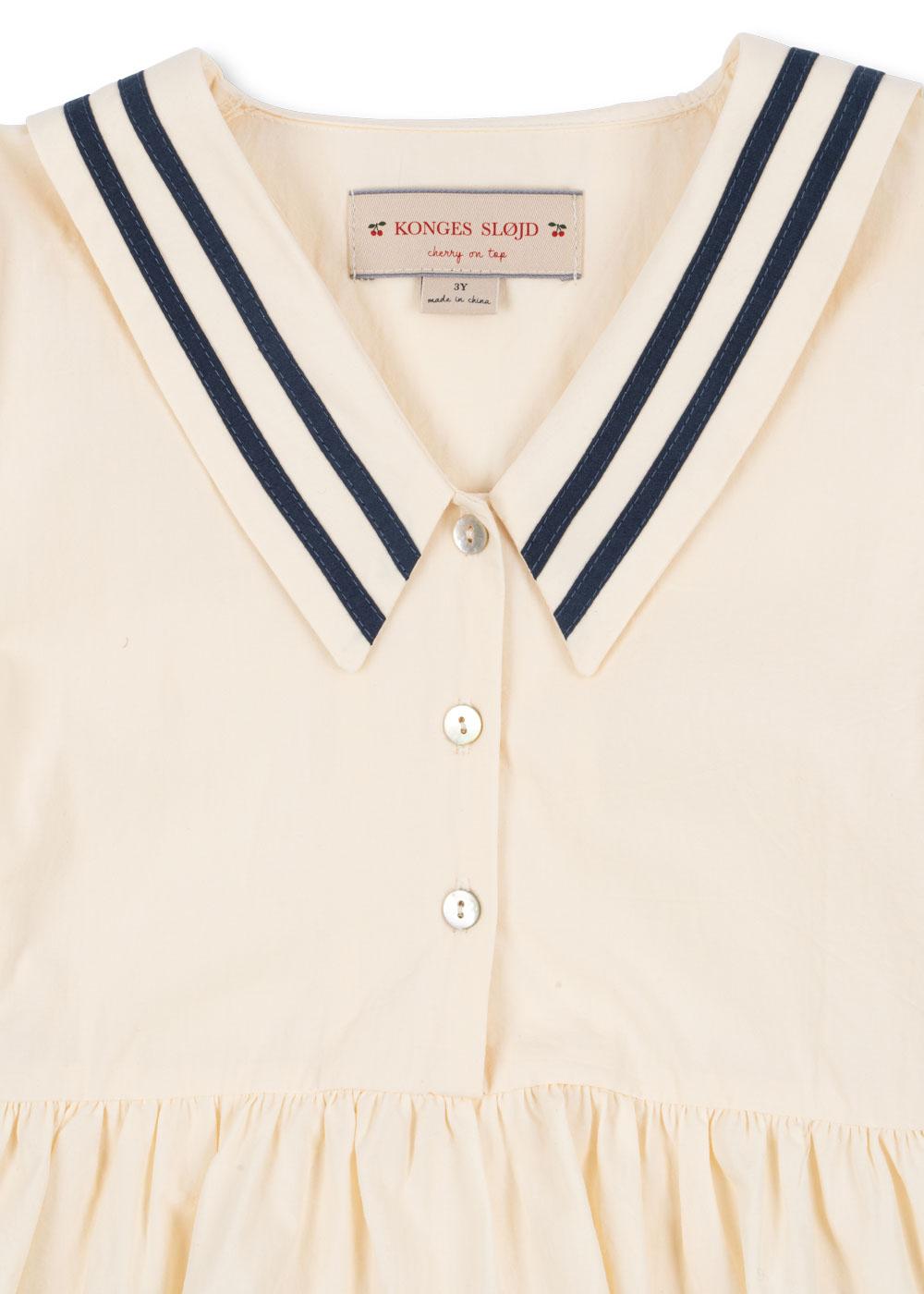 Allie Sailor Dress GOTS, Optic White