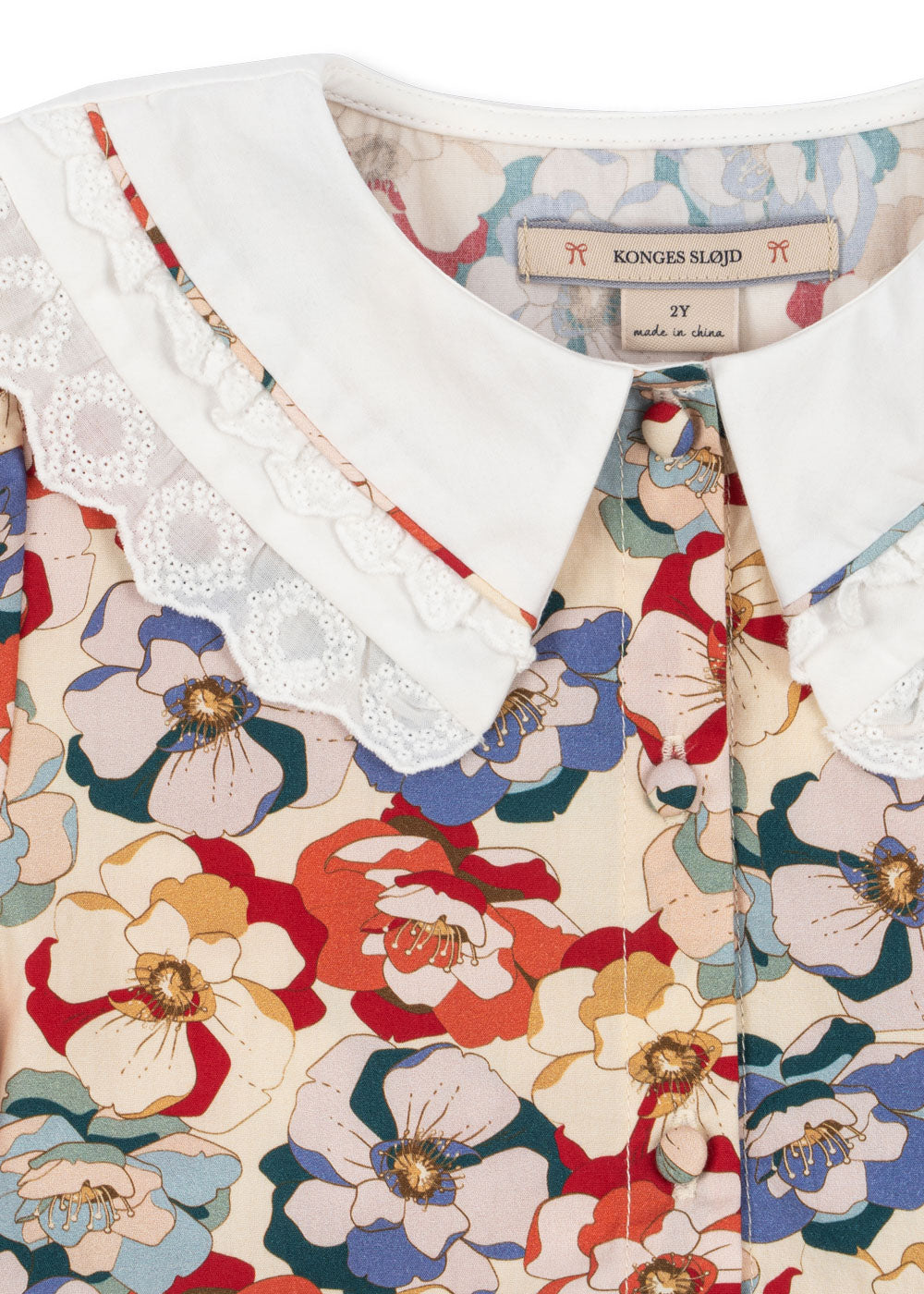 Coeur Collar Dress GOTS, La Rosa
