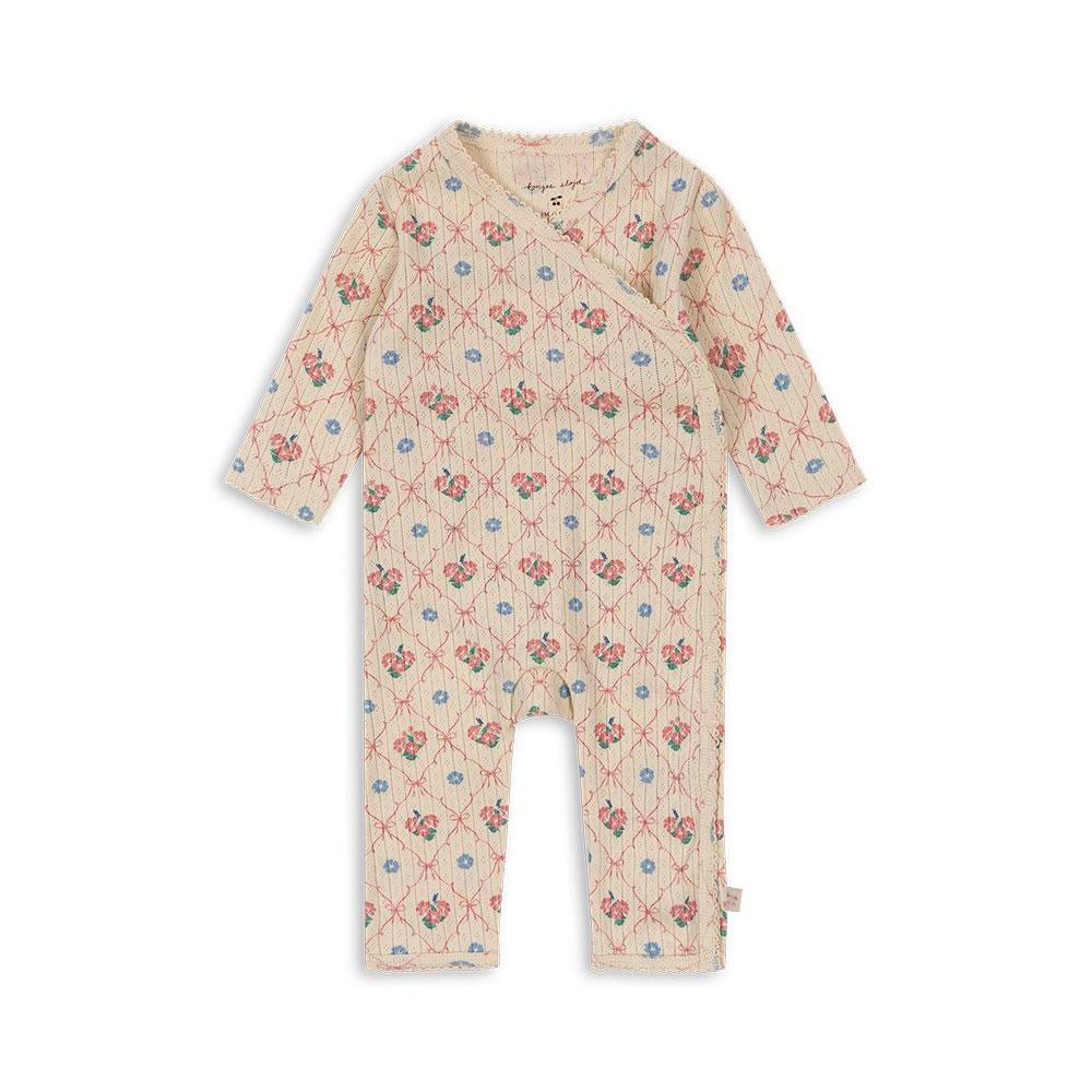 Minnie Newborn Organic Onesie, Fleur Decor