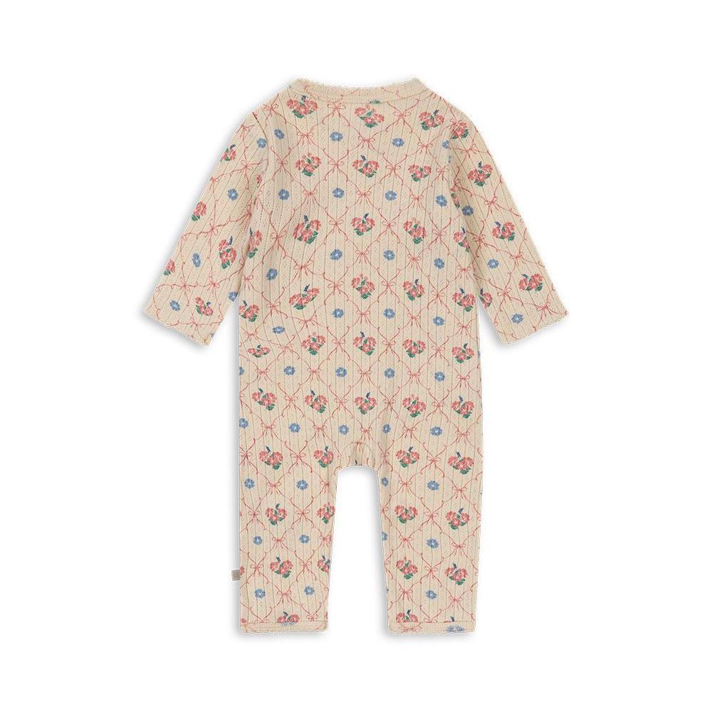 Minnie Newborn Organic Onesie, Fleur Decor